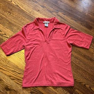 Women’s Old Navy Stretch Heather Red Half Sleeve Medium Shirt